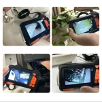 Цифровой, промышленный эндоскоп 1080p; гибкий; портативный; водонепроницаемая камера 8 мм; с подсветкой