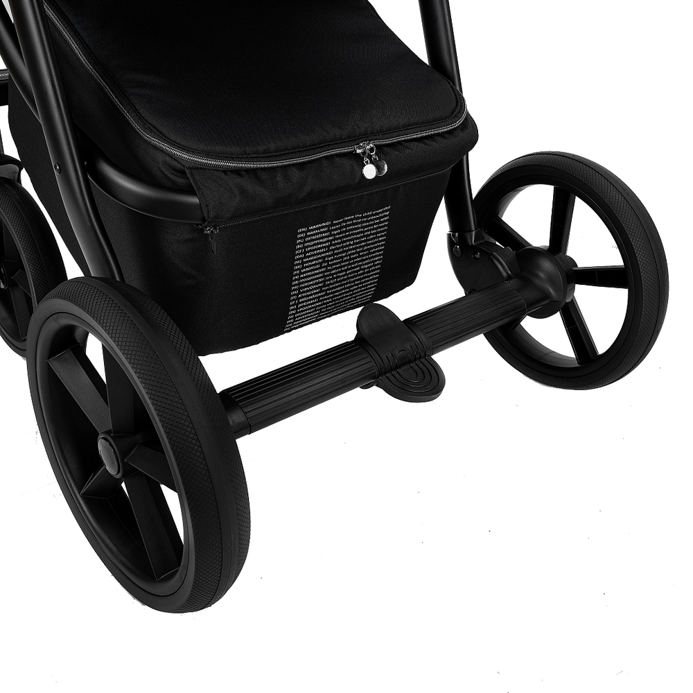 Коляска 2 в 1 Roan Esso Leather, Black / Черный