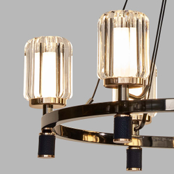 Люстра P0738-6A gold/black