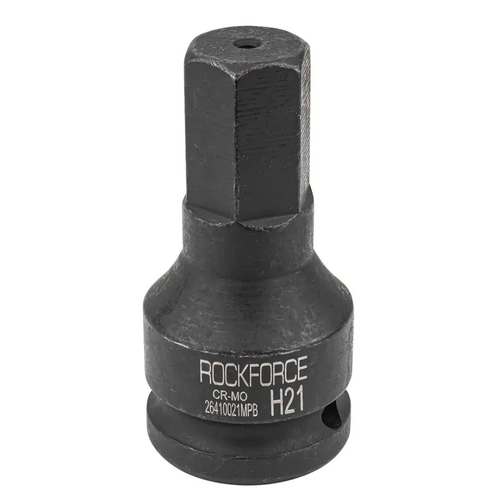 Головка-бита ударная 6-гранная 21мм, 3/4'' RockForce RF-26410021MPB