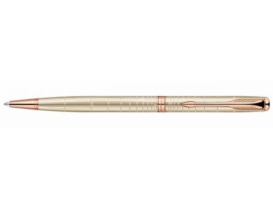 Шариковая ручка Parker Sonnet Slim K435 VERY PREMIUM Feminine (серебро 925 пробы, 12.84), цвет: Silver PGT, стержень: Mblack, 1859495