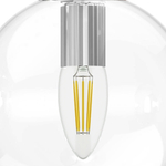 801004 Люстра SFERETTA E27 1х6W (led) E27 ХРОМ/ПРОЗРАЧНЫЙ