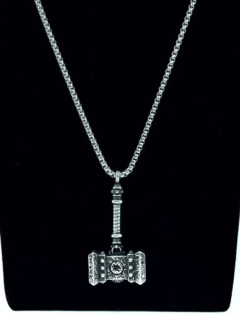 Цепь с подвеской скандинавский оберег Молот Тора (Мьельнир)