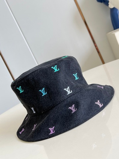 Louis Vuitton Blason Shading Denim Reversible Bucket Hat