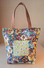 Гобеленовая сумка Анютины глазки (39х39х12)