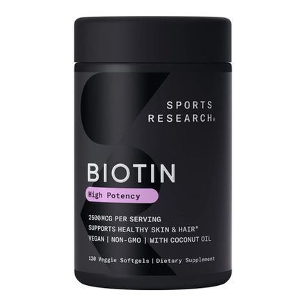 Sports Research, Биотин 2500 мкг, Biotin 2500 mcg, 120 вегетарианских капсул