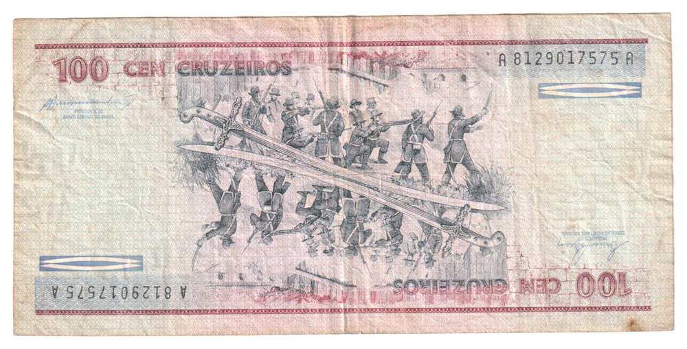 Brasil, 100 Cruzeiros, 1981 - 1984, VF