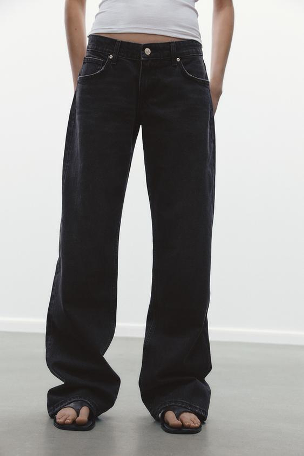 ニラ 様 ДЖИНСИ ZW COLLECTION BOOT-CUT З НИЗЬКОЮ ПОСАДКОЮ - Блакитний
