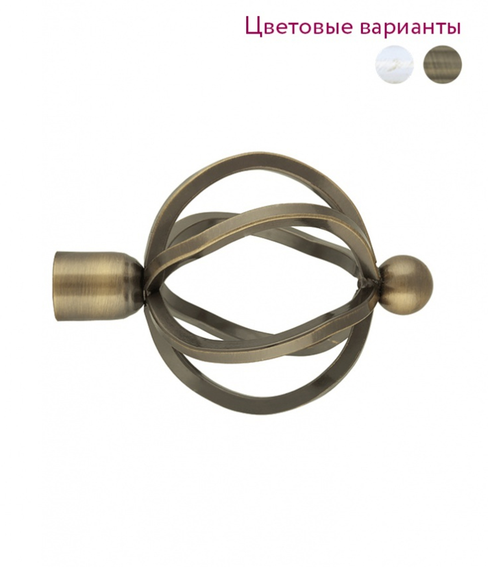 Наконечник для кованного карниза Булава D 16/19