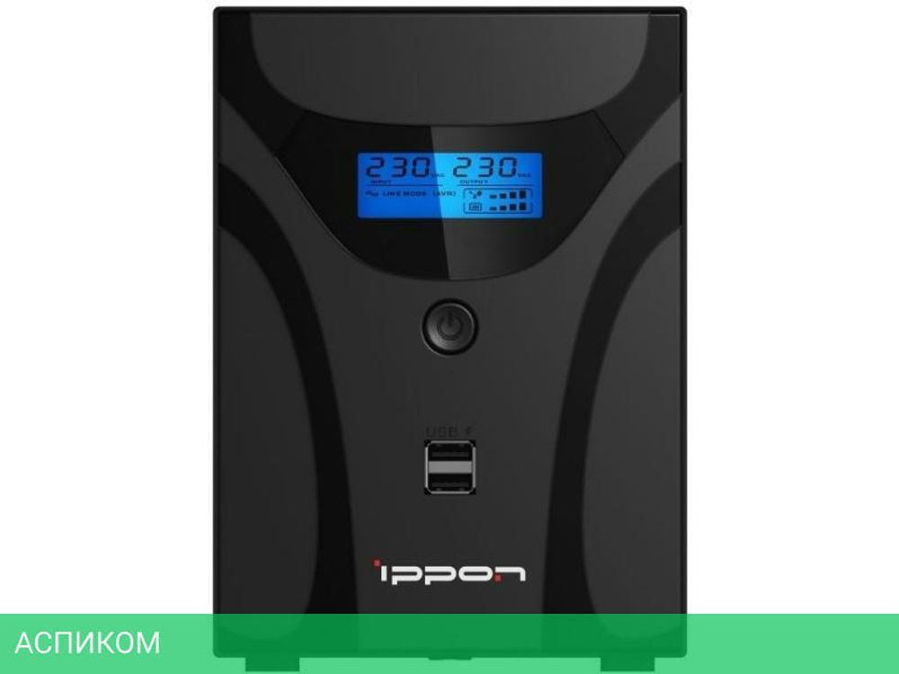 Источник бесперебойного питания Ippon Smart Power Pro II Euro 1600 960Вт 1600ВА черный (1029742)