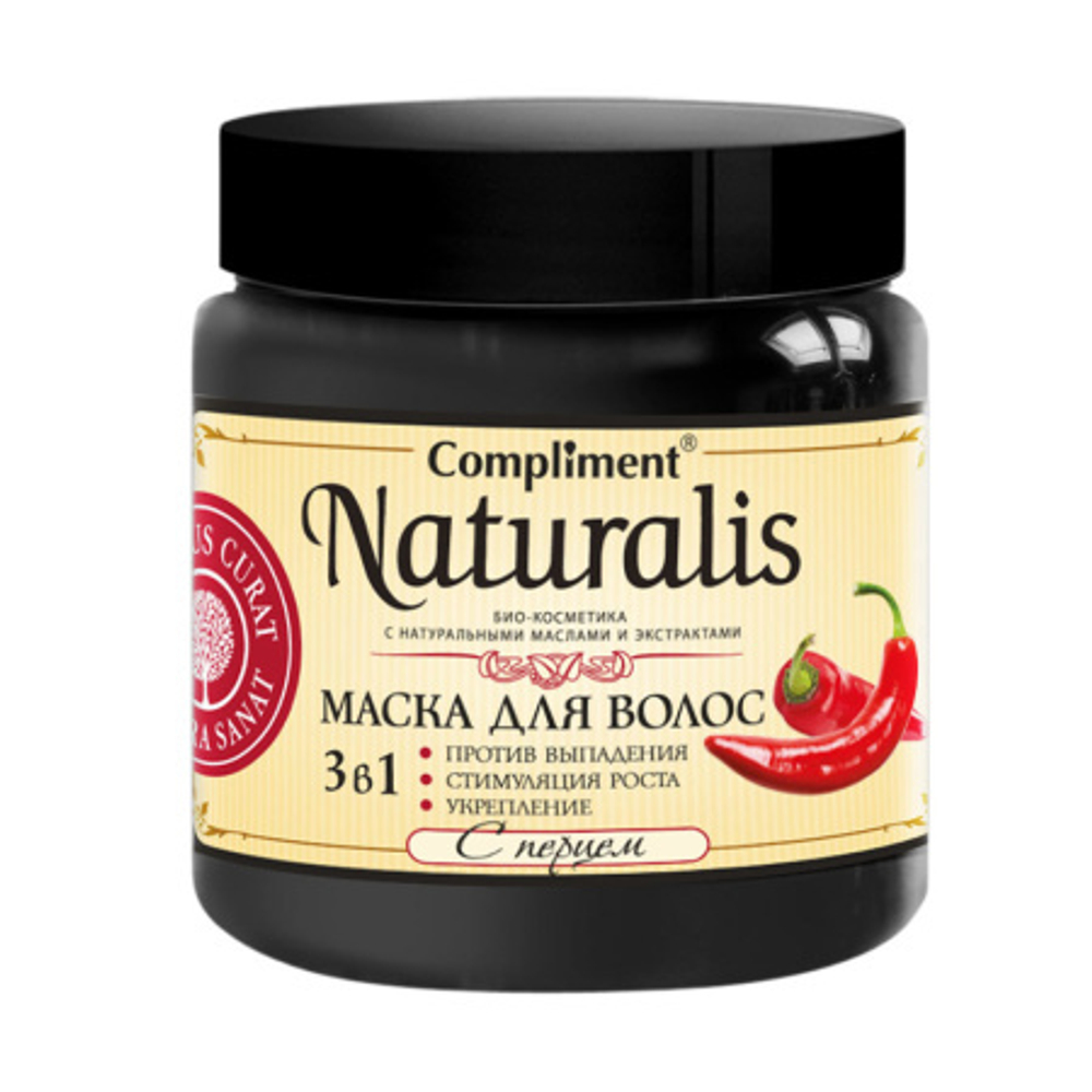 Compliment Naturals Маска для волос 3 в 1 С Перцем Активатор роста