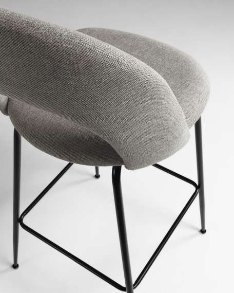 Полубарный стул Mahalia 63 см светло-серый