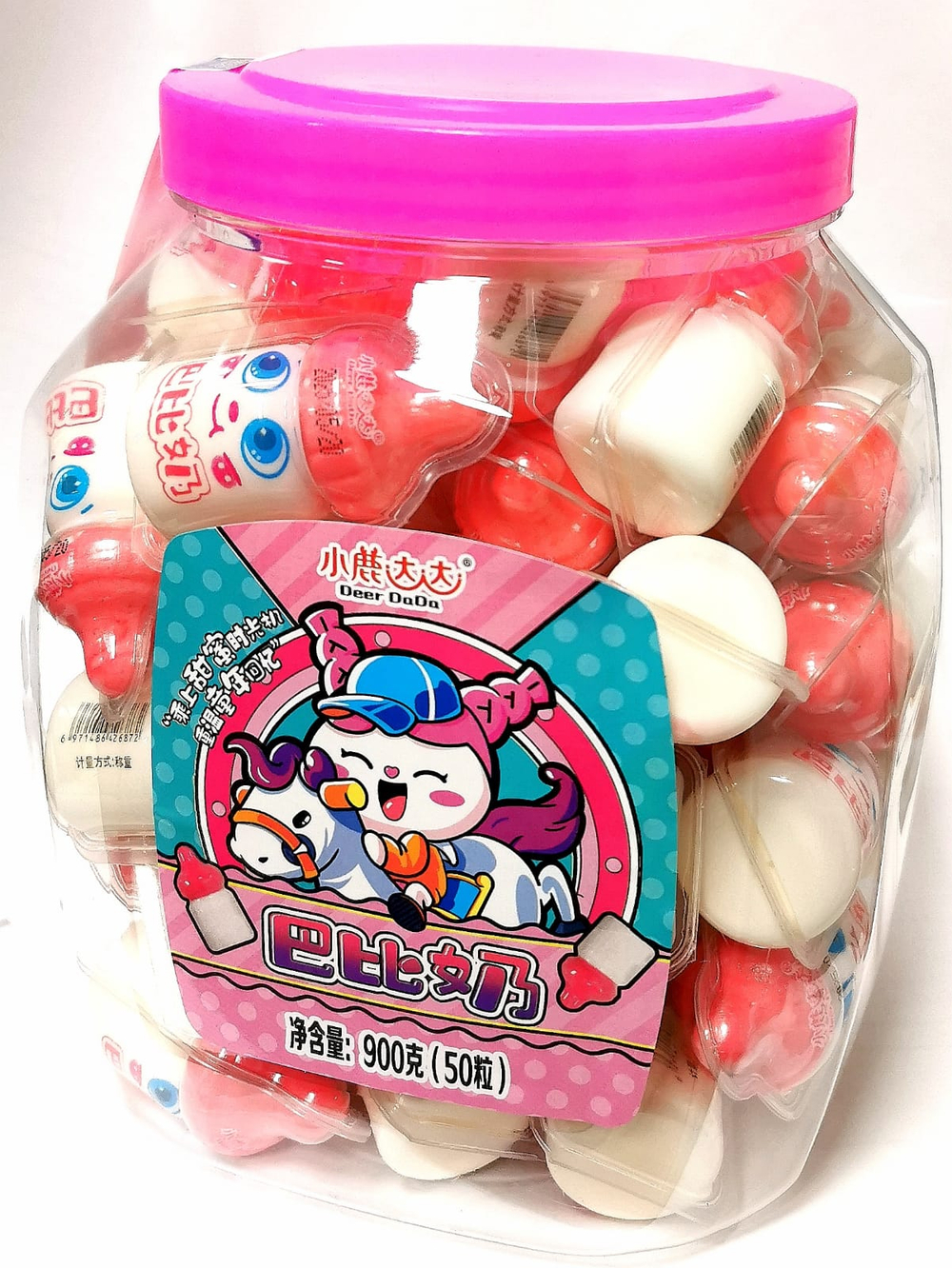 Мармелад Deer DaDa bao Молочная бутылочка с жидкой начинкой 50шт*18гр