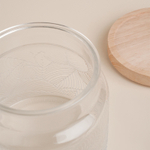 Банка для сыпучих продуктов с деревянной крышкой "Ивелин" 1 л, 12х12 см