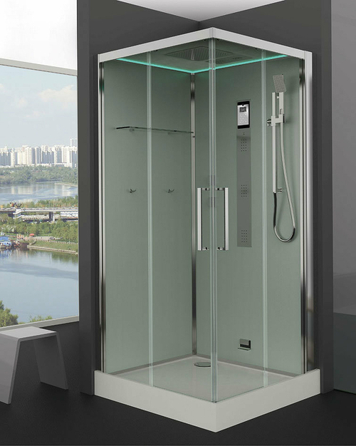 Душевая кабина Timo Premium 100x100 NURAH-516 с баней с гидромассажем