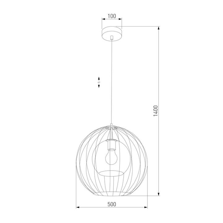 Подвесной светильник TK Lighting 2552 Universo Black