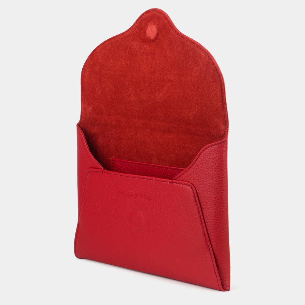 Сумка-клатч Florette из кожи теленка, красного цвета