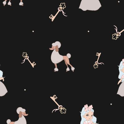 Мальвина на черном