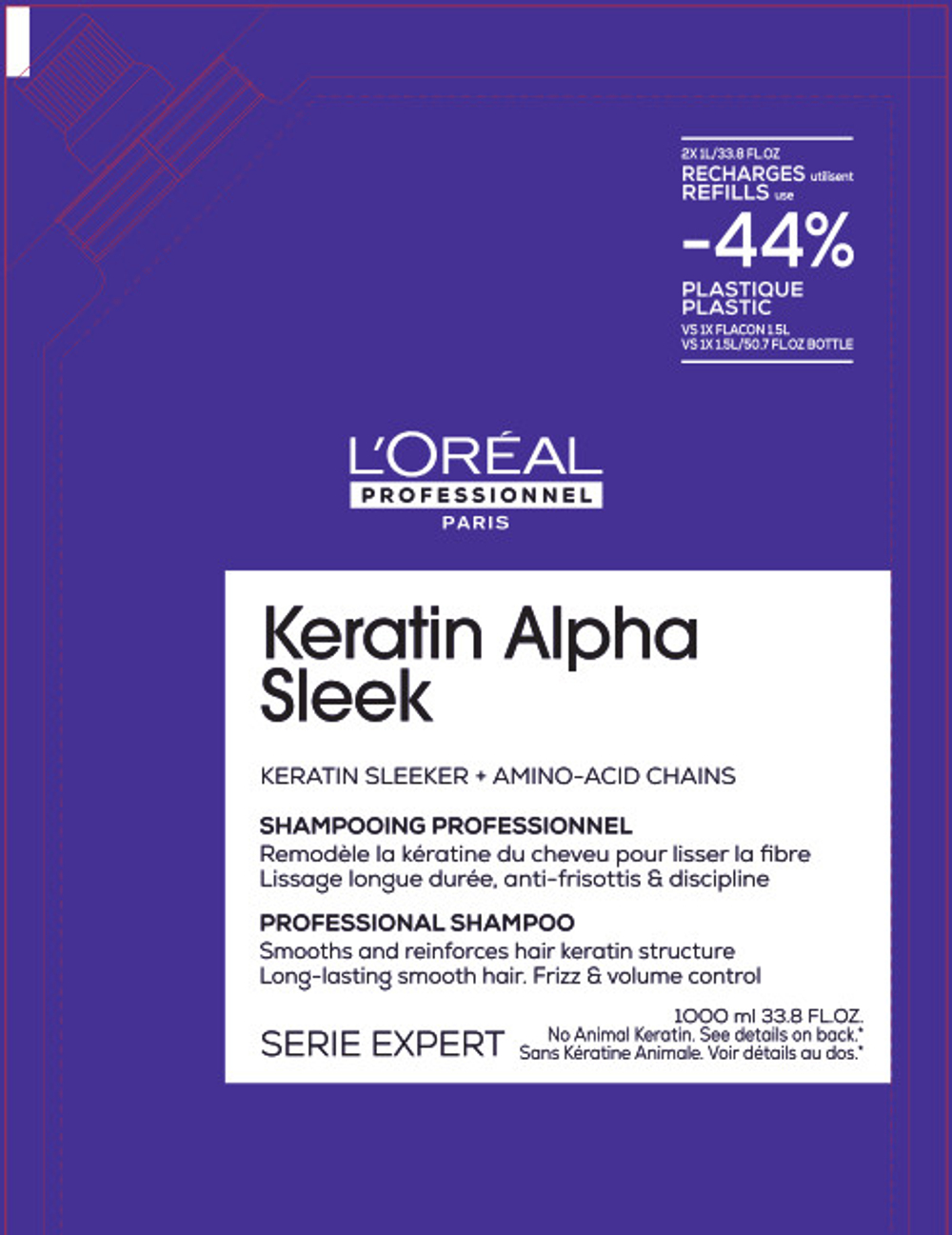 ЛП Кератин Альфа Шампунь Рефил 1000 ( E4563500 )