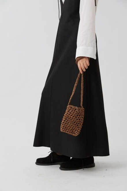 Новогодняя вязаная сумочка