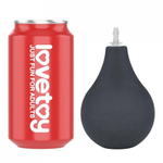 Фаллоимитатор Lovetoy с имитацией эякуляции (23×4,4 см) черный