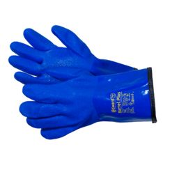 Перчатки Gward Barrel Plus утепленные с обливкой ПВХ синего цвета
