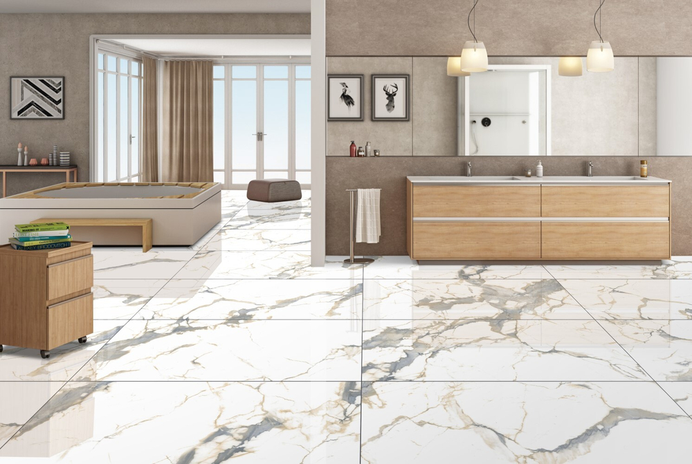 Realistik Italica Andes Blanco Gold Blue Sugar 60x120