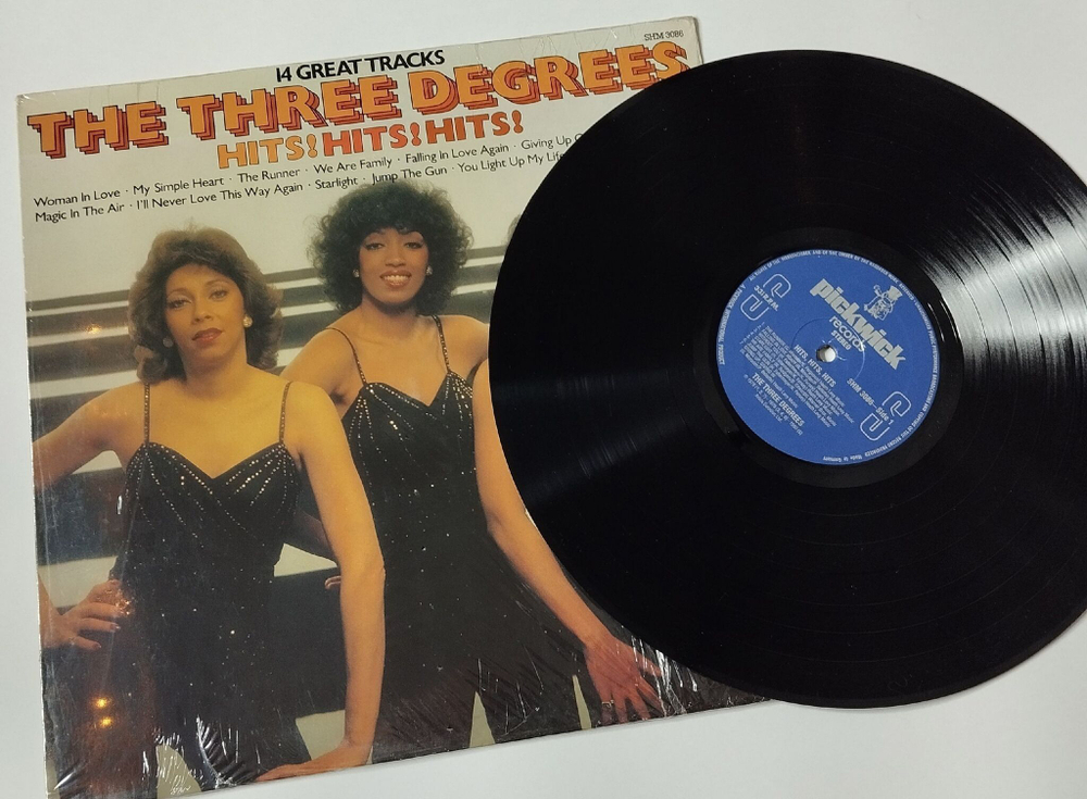 Винтажная виниловая пластинка LP The Three Degrees Hits (Germany 1981)