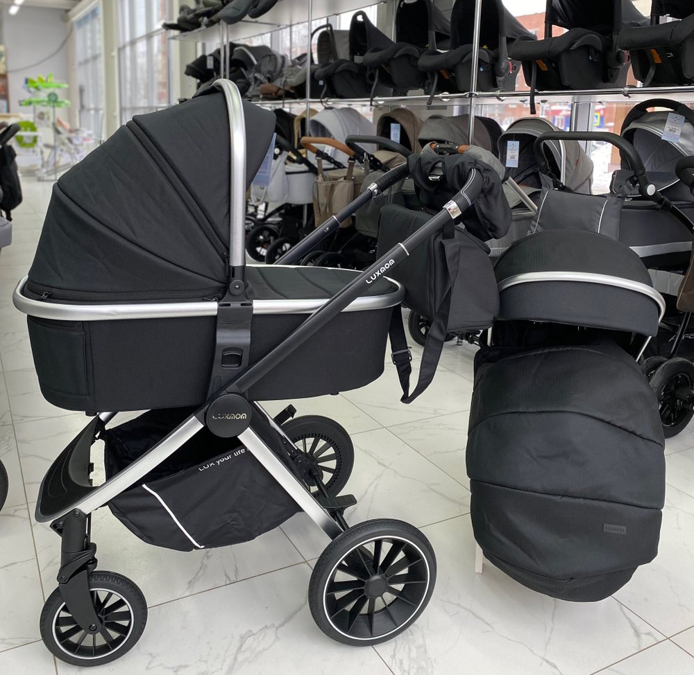 Модульная коляска 2 в 1 luxmom 750 Черный