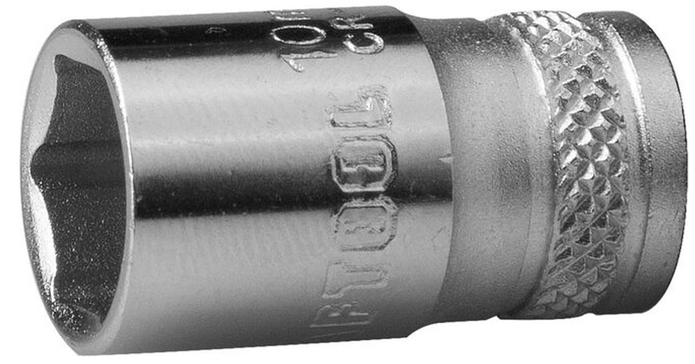 Торцовая головка KRAFTOOL "INDUSTRIE QUALITAT", Cr-V, FLANK, хромосатинированная, 1/4", 13мм