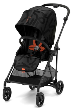 Прогулочная коляска Cybex Melio Street Real Black с дождевиком