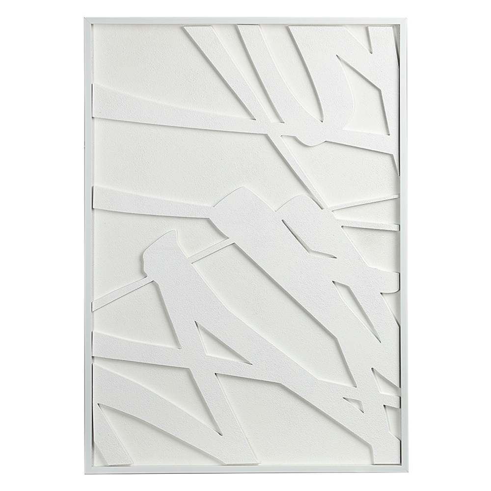 Панно декоративное с эффектом 3d minimalism, с белой рамой, 70х100 см
