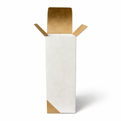 К: Коробка №6 составная 5,5*5,5*15/25 см ТК 310 Крафт Низ Белый верх