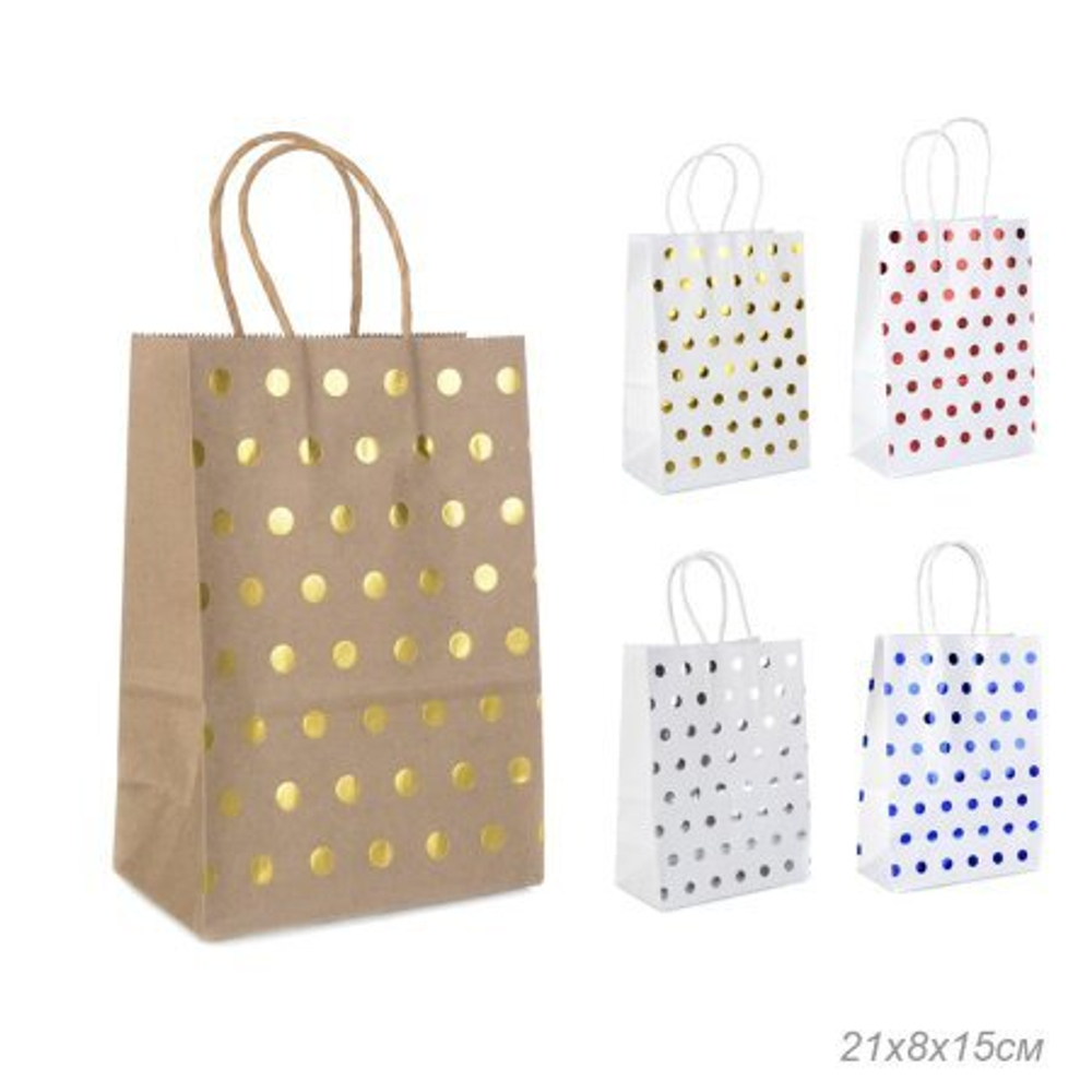 Пакет подарочный 21x15x8см / Q216 /уп 12/600/