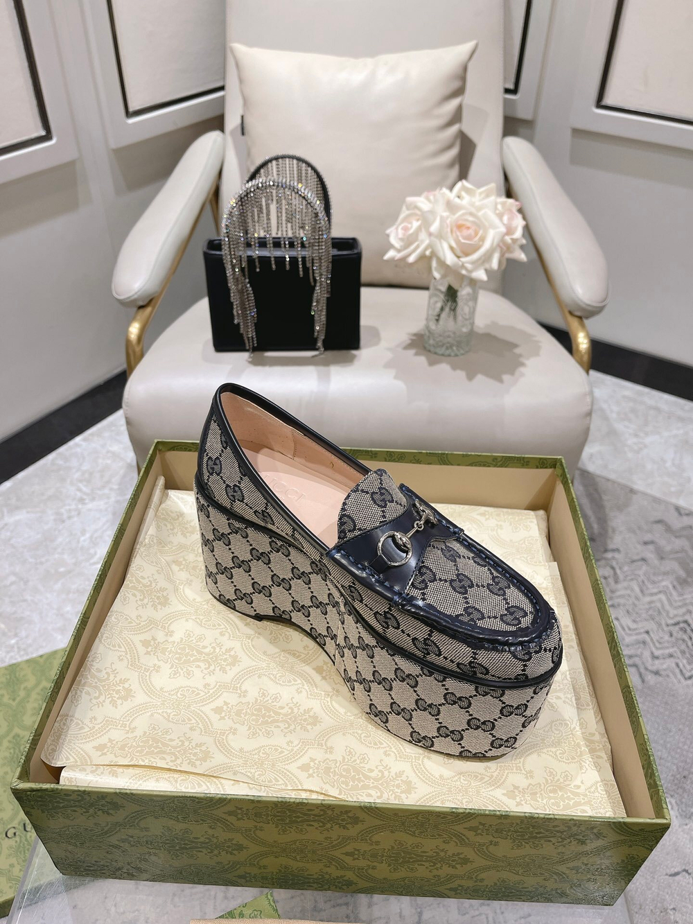 Gucci Horsebit Platform Loafer