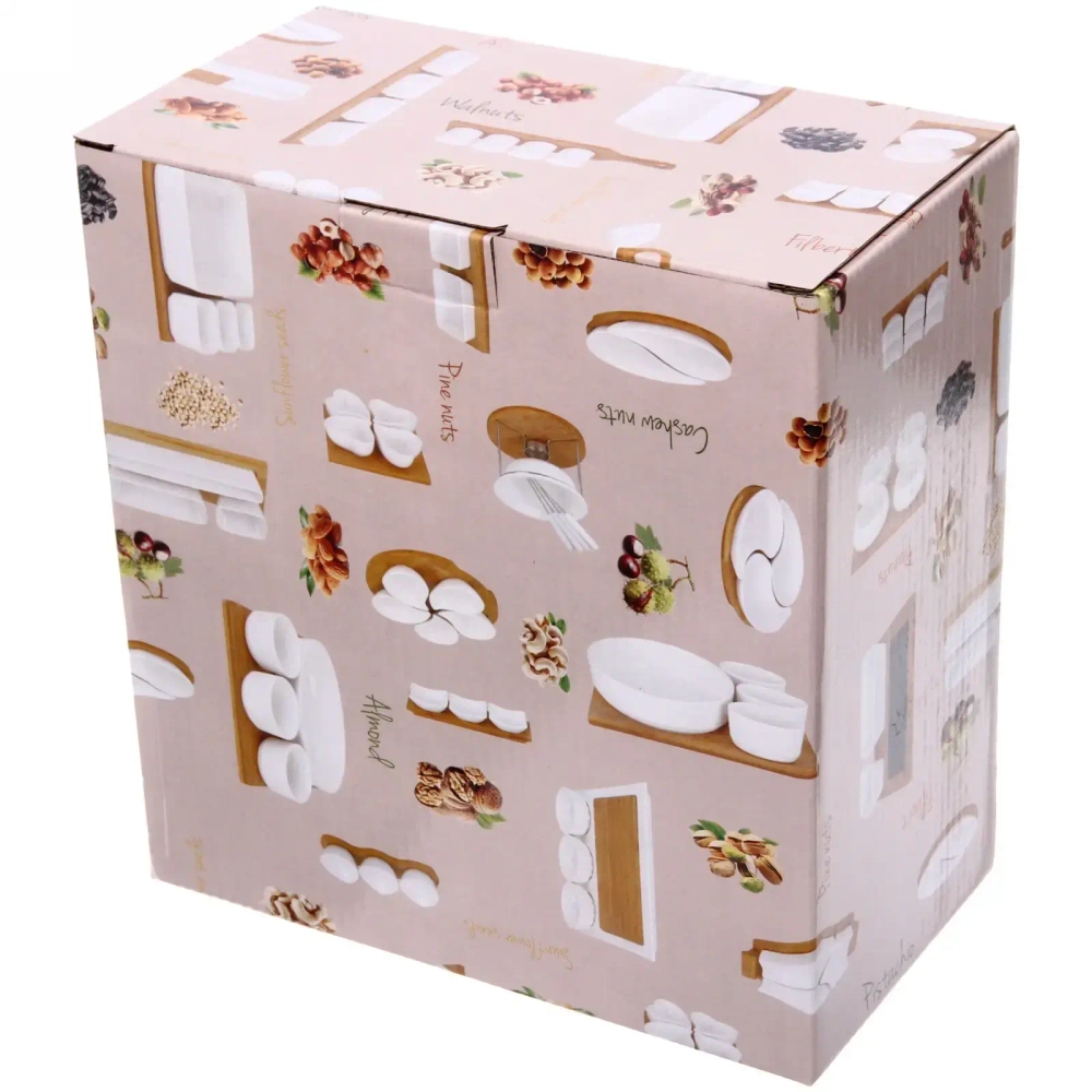 Набор для специй 4 предмета «White magic» (2емкости для масла 400мл и уксуса+2солонки) полоски