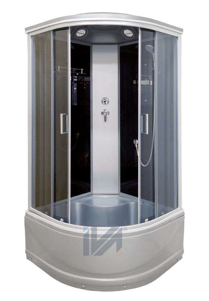 Душевая кабина IVA SC100CTG 1000*1000*2150 высокий серый поддон, тонированное стекло