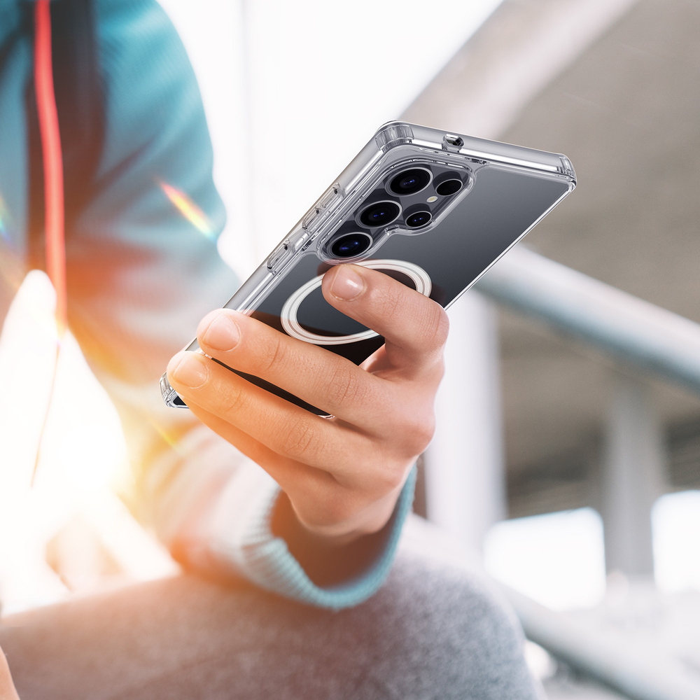 Усиленный прозрачный чехол с MagSafe от Dux Ducis для Samsung Galaxy S25 Ultra, серия Clin Mag Series Case