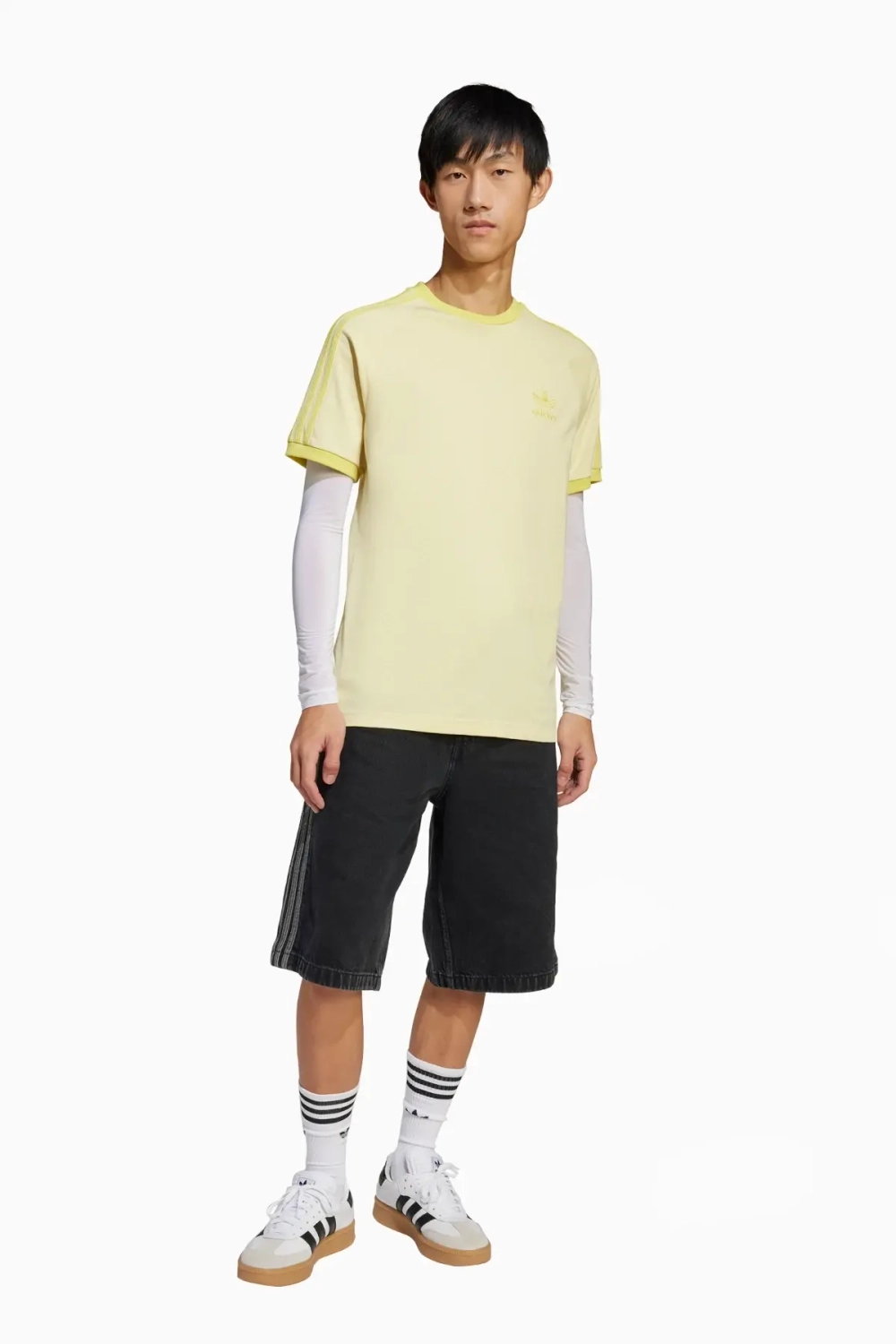 Футболка adidas Adicolor Classics 3-Stripes - желтый