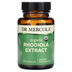 Dr. Mercola, Органический экстракт родиолы, 30 капсул