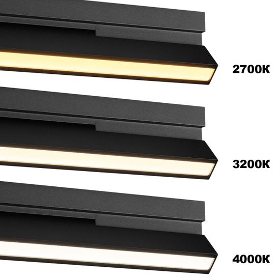 359765 OVER NT25 398 черный Светильник накладной с перекл. цв. температуры IP20 LED 6W 180-265V 2700К/3200К/4000К EOS