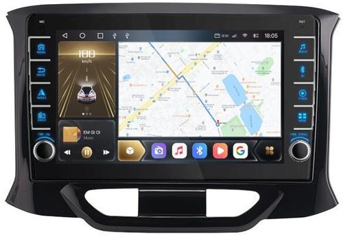 Магнитола для Lada Xray 2016+ - Kuberg OL-9064 (кнопки и крутилки), Android 12, Быстрая, CarPlay, 4G SIM-слот