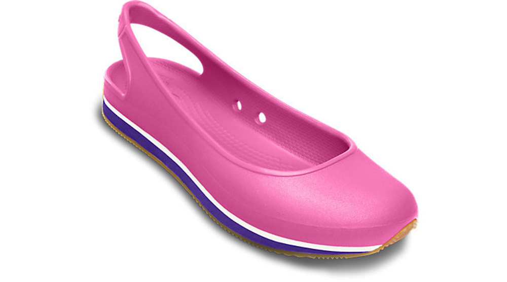 Балетки Crocs Retro Slingback Flat Fuchsia / Ultraviolet