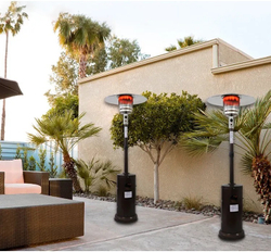 Уличный газовый инфракрасный обогреватель с комплектом для подключения «ГРИБОК» цвет: Коричневый