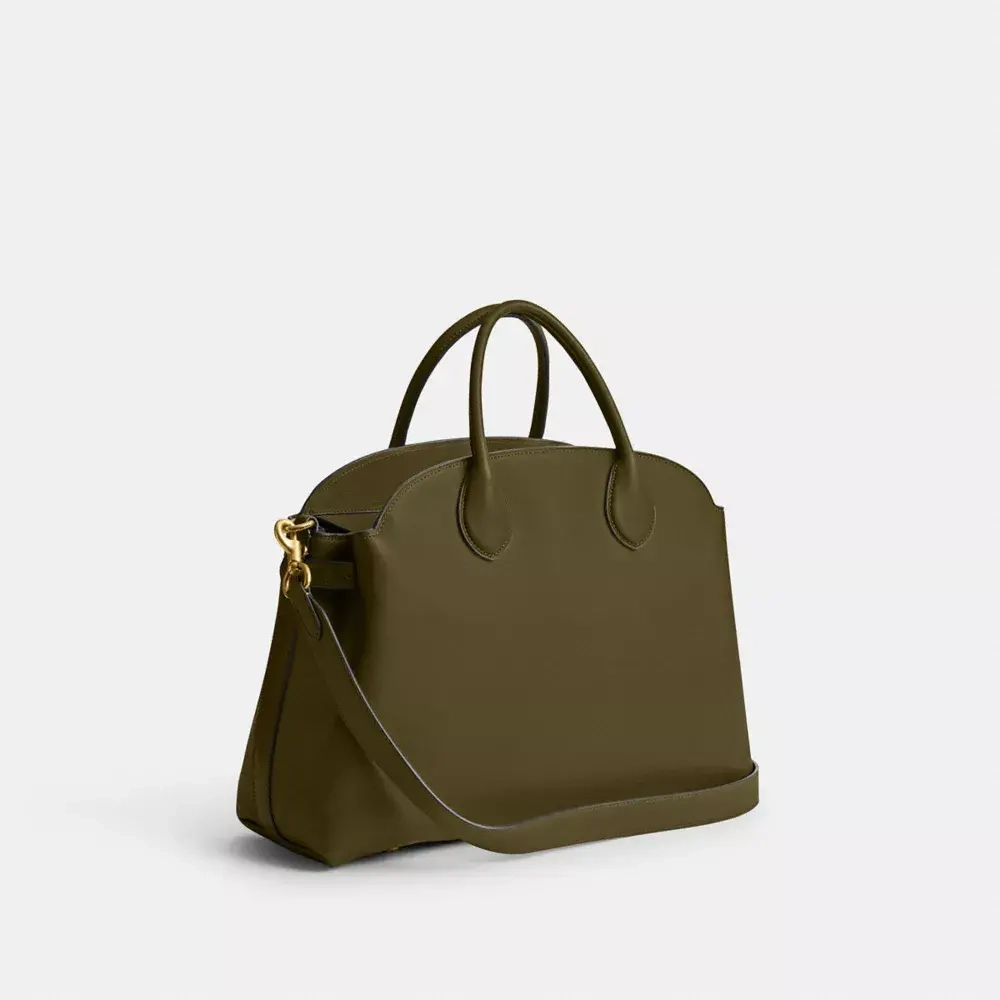 COACH СУМКА SOFT EMPIRE 40, ОЛИВКОВЫЙ