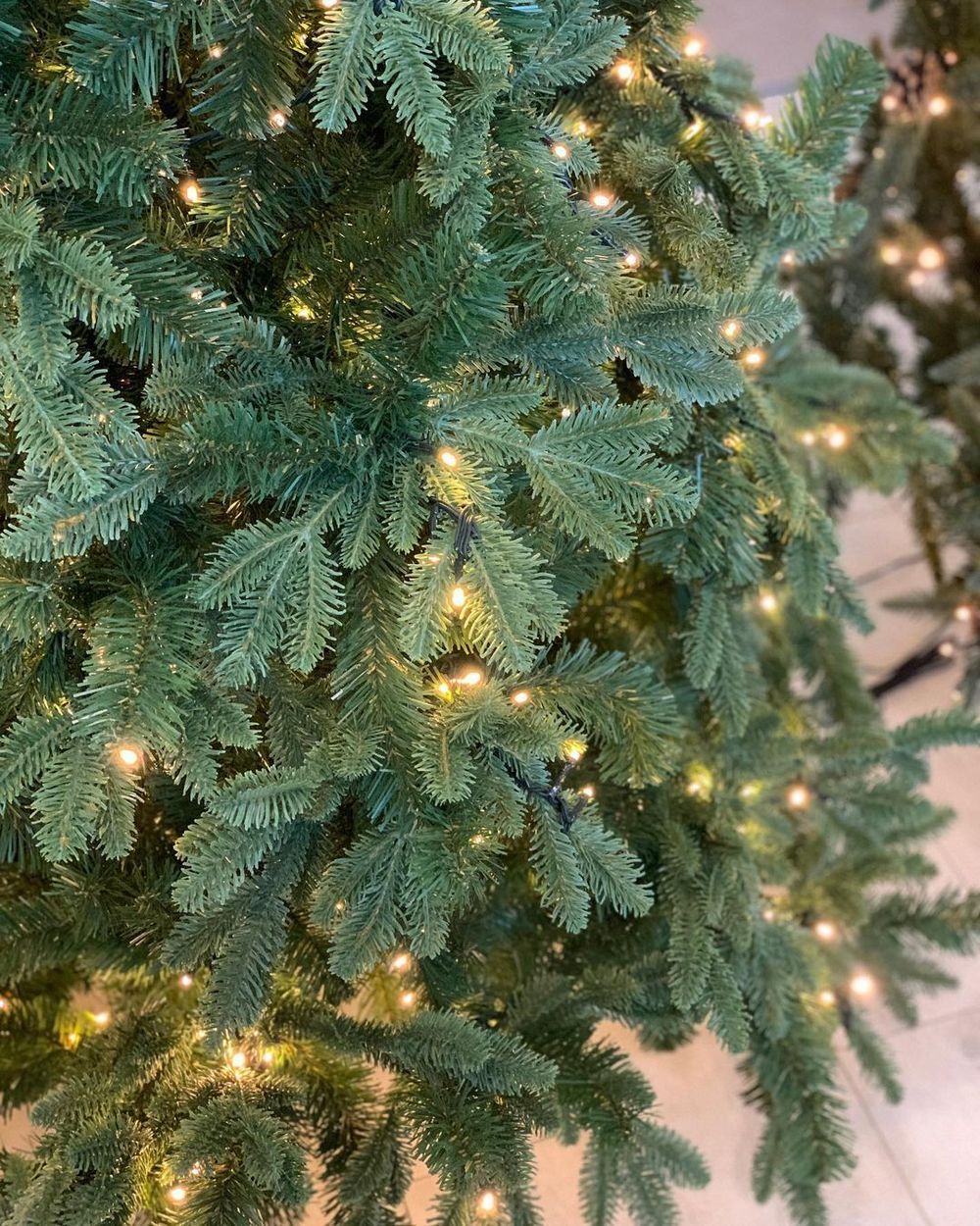 Елка с гирляндой «Барокко» (Литая+пвх) 150 см / 1,5 м