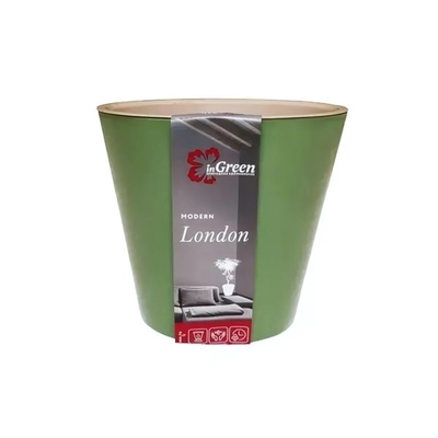 Горшок для цветов London D 12,5 смл оливковый