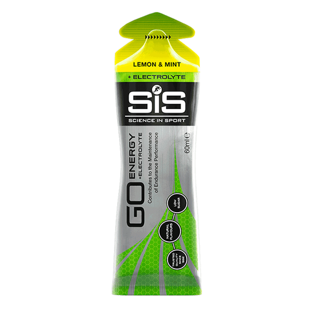 Гель энергетический SiS GO Isotonic Energy с электролитами, Лимон Мята 60мл