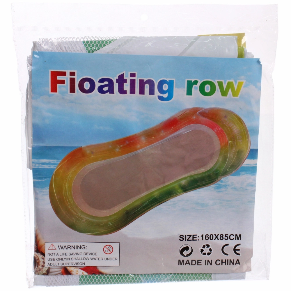 Надувной матрас-шезлонг для плавания Релакс Y-003, 160*85 см, сетчатое дно