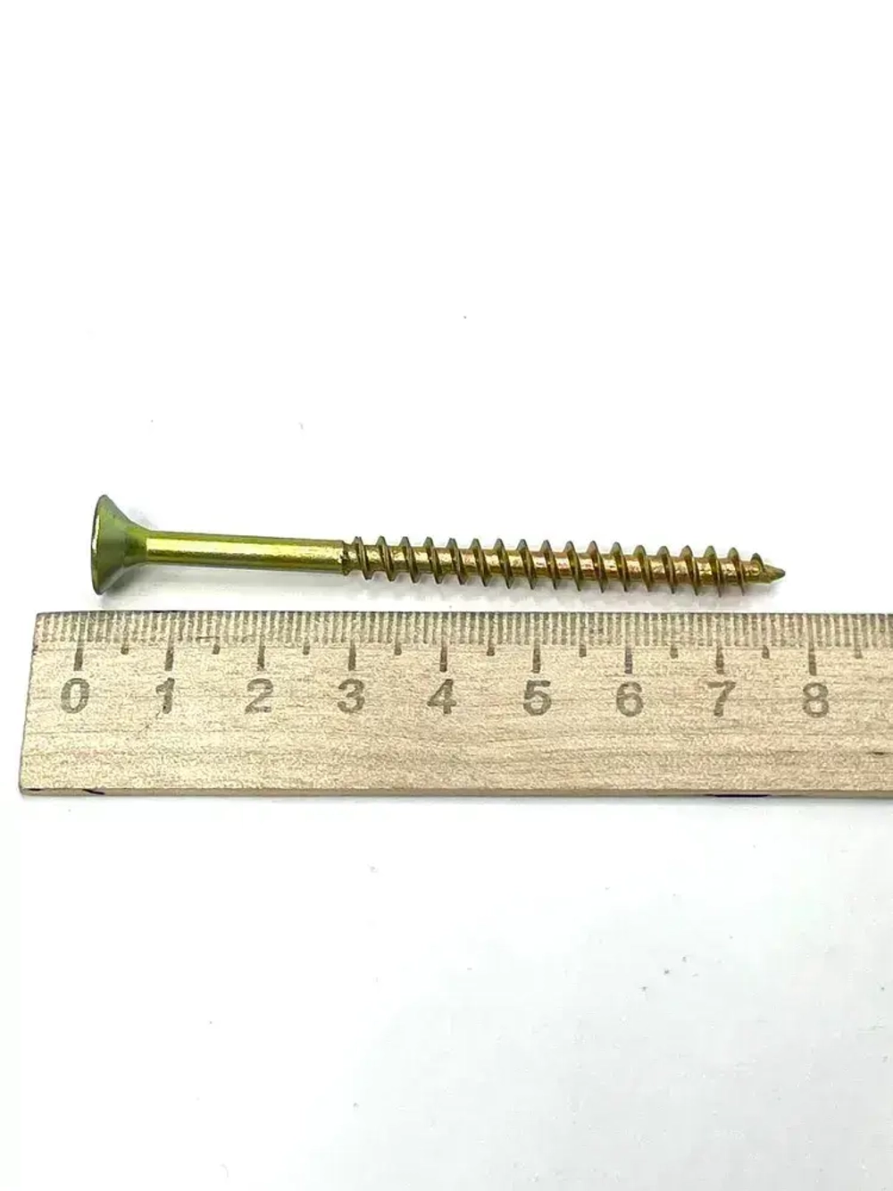 Саморез универсальный желтый цинк 6х80 вес 1 кг